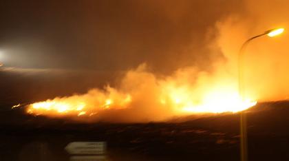 Incendio en el vertedero de Zonzamas